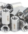 Stainless Steel 316 Pipe Fitting One Eighth Inch Female NPT Coupling For Water And Boat Lines Beefy Marine Grade Connector