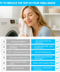 Washer Water Level Sensor Switch Assembly for LG Kenmore Washers benefits table with smiling woman by washing machine.