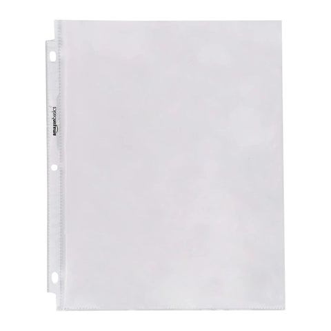 Pro Grade Sheet Protectors For 3 Ring Binder Featuring Slick Top Load Design Acid Free Clear Plastic Covers Letter Size 8 By 11 Inches