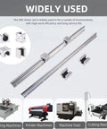 Rock Solid Sbr20 Linear Slide Rail Kit With Four Heavy Gauge Moving Carriages Engineered For Cnc Routers And Pro Automation Builds on equipment.