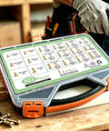 Tough As Nails Grade 8 Nuts And Bolts Assortment Kit For Pickup Builds And Weekend Shop Work Complete With 622 Fastening Pieces Inside For Any Project in storage box.