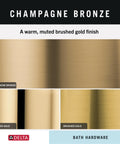 Traditional 24 Inch Shower Grab Bar No-Slip ADA Compliant Champagne Bronze Wall Mounted Safety Handle color comparison
