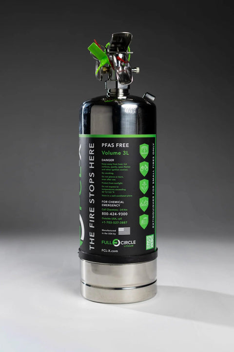 Handle Runaway Lithium Blazes With Ease Using This Heavy Duty Extinguisher 3L PFAS free fire extinguisher for lithium fires.