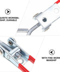 8 Pack Adjustable Toggle Clamps Draw Latches Heavy Duty Quick Release Iron Door Latches detail view