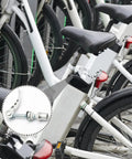 Beefed Up Aluminum Bike Seat Post Quick Release Pin M6x65mm Seat Clamp Bolt on bike saddle for easy adjustment.