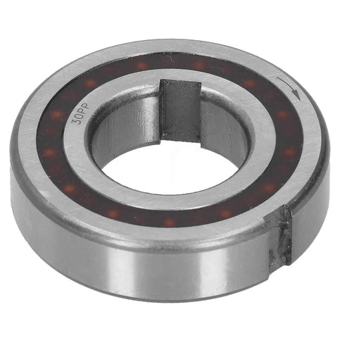 Professional Grade Heavy Duty Single Direction Sprag Bearing With Keyway 30 mm Bore showing GCr15 steel and anti backspin design.