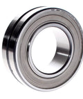 Double Sealed Spherical Roller Bearing 65 mm Bore 120 mm OD 38 mm Width showing chrome finish and rubber seals for protection.