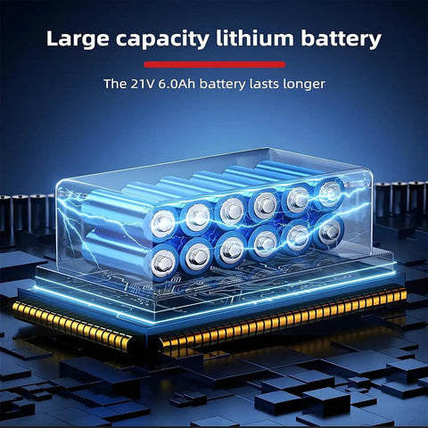 Large capacity lithium battery for Pro Grade Cordless Hydraulic Punch Kit With 6000mAh Battery And Six Die Sets.
