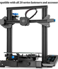 3D printer frame with Heavy Duty 600mm 2020 V European Standard Anodized Black Aluminum Profile Extrusion Linear Rail