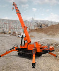 Compact Crawler Crane With Hydraulic Telescopic Boom For Narrow Access Construction And Industrial Installation on a job site.
