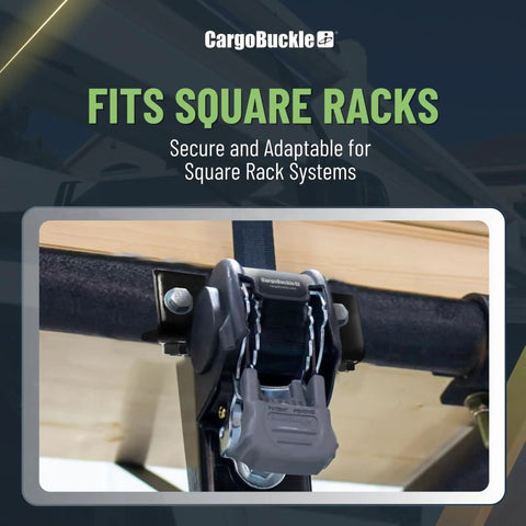 Self Retracting Ratchet Straps For Trucks With Square Ladder Racks 2 Inch By 7 Feet Pack Of 2 Permanent Mounting Tie Down Straps