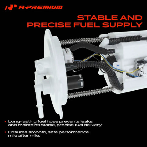 Reliable Electric Fuel Pump Module Assembly Direct Drop In Replacement For Nissan Pathfinder And Infiniti QX60 showing fuel delivery components.
