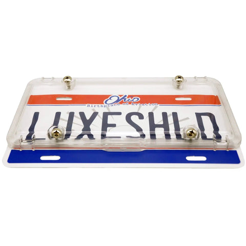 Premium Clear License Plate Covers 2 Pack With Stainless Steel Screws Durable Weatherproof Shield For Your Ride Made In The USA