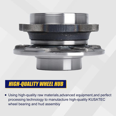 Straight Up Beefy Front Wheel Bearing And Hub Assembly Part 513348 for 2015-2017 Chrysler 200 and 2013-2016 Dodge Dart side view