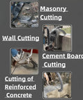 Pro Setup Electric Rotary Saw, 8800W Brushless Concrete Cutter Muscle during masonry and wall cutting tasks.
