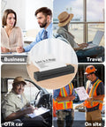 Image showing Portable Thermal Printer D80 Wireless For Travel And On The Go Inkless Printer That Really Works With iOS Android And Laptop in various settings.