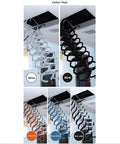 Motorized Pull Down Attic Ladder Folding Retractable Loft Staircase With Heavy Duty Carbon Steel Build showing various color options.