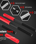 Pro Grade 49 Piece Thread Chaser Set with 22 Taps, 24 Dies showing rethreading process for worn and damaged threads.