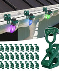 100Pcs Self Locking Heavy Duty Christmas Light Clips For C7 C9 Mini Lights Fits E12 And E17 Bases Easy Install For Gutter