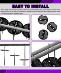 U-Shaped Landscape Stakes and Plastic Fixing Gasket Kit installation process