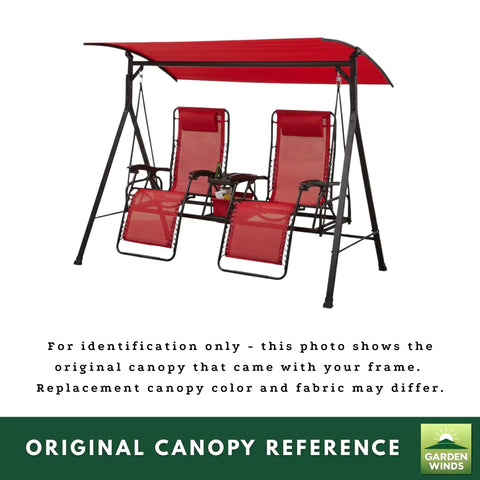 Reinforced RipLock 350 Replacement Canopy Top For Mainstays Big And Tall Bungee Swing RTS487H MS18 301 004 04 Durable Cinnabar Red Cover