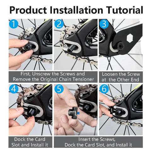 Installation guide for Two Pack Single Speed Bicycle Chain Tensioner Adjuster Regulator For BMX Fixed Gear Bikes Aluminum Alloy