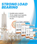 Heavy Duty Drywall Anchors And Screws Kit With Zero Screw Drill Setup For Quick SheetRock Mounting with durable nylon anchors.