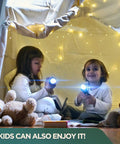 Children playing under a tent made from Rugged Cotton Duck Drop Cloth For Painting And Protection, Washable And Reusable 8x10 Ft Canvas Tarp.