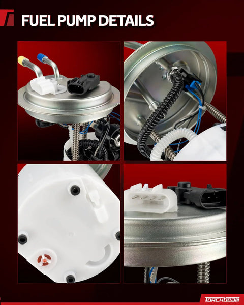 Detailed view of Fuel Pump Module FG1055 Direct Replacement Fits 2008-2014 Chevrolet Suburban 1500 FLEX showing connectors and wiring.
