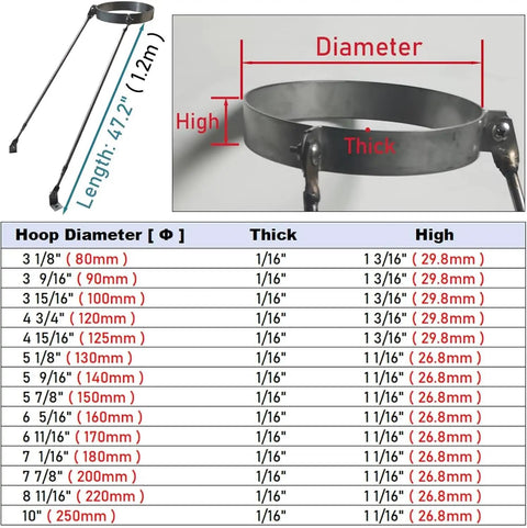 Beefed Up Stainless Steel Chimney Support Bracket Kit For Pellet Stoves And Water Heater Vents Heavy Duty Roof Brace dimensions and sizing