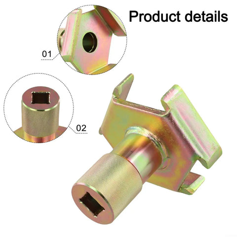 Beefy Primary Clutch Removal Tool And Steel Holding Fixture For P90 And P85 Compatible Polaris ATV Models RZR Ranger close-up steel fixture