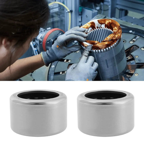 2 Pcs TA1715Z Needle Roller Bearings 17mm By 24mm By 15mm Precision Steel Bushings on machinery for motor efficiency.