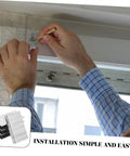 Hands installing Heavy Duty Shutter Repair Staples Louver Window Blind Replacement Fasteners No Sweat Hardware Kit