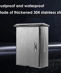 Heavy Duty Outdoor EV Charger Lock Box With Rock Solid Stainless Steel Case In Rain, Dustproof And Waterproof Design.