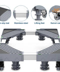 Adjustable Mobile Base For Heavy Appliances From 27.5 To 35.4 Inches With 8 Locking Wheels And 4 Feet, detailed image