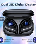 Beast Battery Life Wireless Bluetooth Earbuds With 90 Hours Playtime And LED Power Display in open charging case