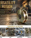 Built Tough Six Inch V Groove Gate Wheels With Dual Sealed Bearings ideal for heavy-duty gates and industrial machinery.