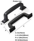 Slick Matte Black Cabinet Pulls And Drawer Handles 10 Pack Top Shelf Kitchen Cupboard Hardware Upgrade For Dressers Doors And Vanity Cabinets With Smooth Grip And Tight Fit, showing dimensions and styles.