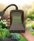 Weatherproof Seven Day Outdoor Digital Plug In Timer Featuring Dual Grounded Outlets And No Sweat Programming for easy outdoor energy management.