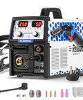 Five In One MIG Welder 250A Multiprocess Workhorse With Spool Gun Ready For Aluminum Lift TIG Gas and Gasless MIG Stick 120V 240V