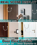 Door Flex Conduit 16 Inch Flexible Electrical Conduit For Wire Protection And Video Line Lock installation examples