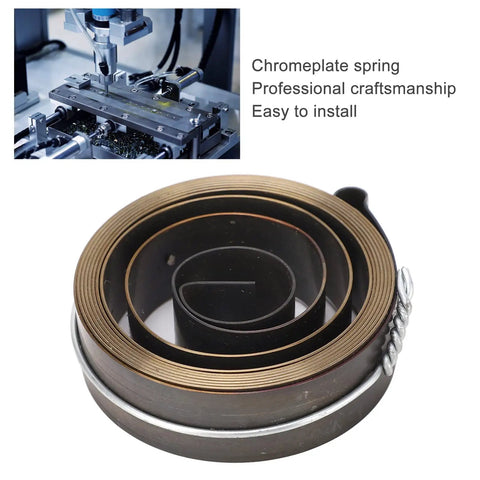 Two Pack Drill Press Return Spring Chrome Plated Quill Spring For Stable Smooth Action On Horizontal And Vertical Bench Drills