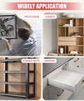 Collage showing applications of Corner Clamps For Woodworking 4 Pack 90 Degree Right Angle Aluminum Squares 5.5 Inch For Cabinets Drawers