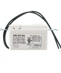 Wall Mount Motion Sensor With Passive Dual Technology PDT, occupancy sensor, single relay, white unit with wires and label.