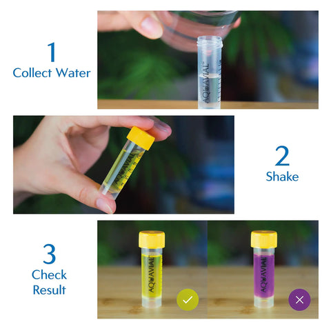 Heavy Duty Swimming Pool Water Test Kit Catches Sneaky Pseudomonas And Coliforms For Hot Tub Spa Pond showing water testing steps.