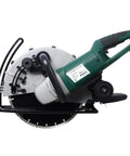 14 Inch Electric Concrete Saw With 15 Amp Motor And Wet Dry Setup equipped with a sharp diamond blade for kick ass cuts.
