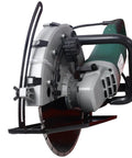 Rock Solid 14 Inch Wet Dry Corded Electric Circular Concrete Saw Featuring A Killer 2600 Watt Motor And Lightning Fast 4300 Rpm Spin for masonry cutting.