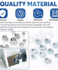 Drop Dead Solid M3 M4 M5 M6 Self Clinching Nuts Kit 100 Piece Assortment 304 Stainless Steel Round Head Rivet Nut close-up details