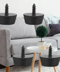 Heavy Duty Rubber Feet Isolation Pads With Stainless Steel Screws on a living room table to prevent vibration for furniture.
