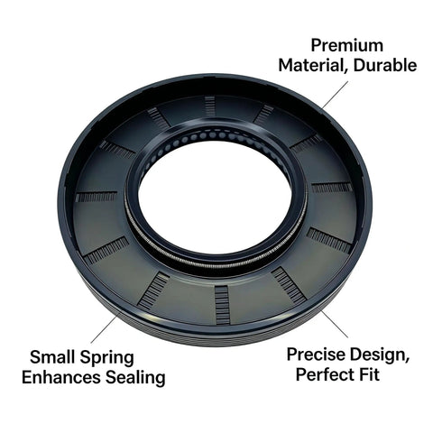 No Nonsense Heavy Duty Front Load Washer Bearing And Seal Kit Featuring Pre Lubricated Double Sealed Steel Components For Smooth Quiet Operation And Effortless Home Repair, durable oil seal with small spring.